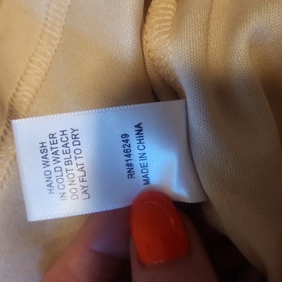 💥2/$70💥HerringStones DeeDee Square Neck Long Sleeve Tie Back Tiered Mini Dress - Picture 11 of 11